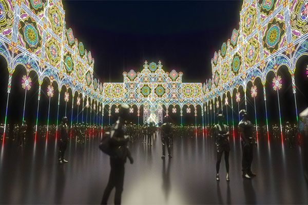 「Spalliera」位於市民廣場呈ㄇ字型，周長136尺長，高度達22公尺。