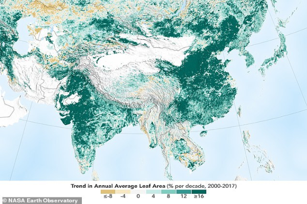 地球更綠了！NASA空拍發現環保真的有用