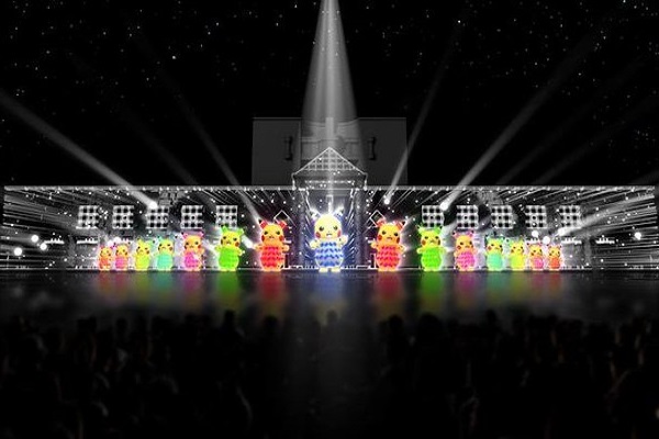 此次皮卡丘將會結合LED帶來光舞表演。（圖／日本橫濱觀光信息）