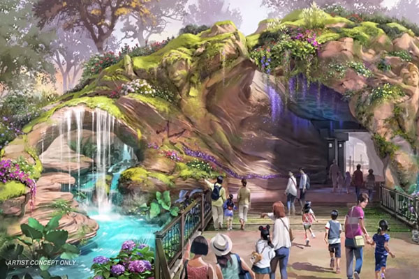 新園區內充滿奇幻水泉，呈現不同的迪士尼童話世界。