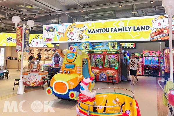 「饅頭家族主題樂園」規劃親子體能館與電動遊樂區兩大主題區域。(圖/華泰名品城，以下同)