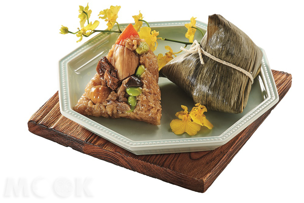 明華冠軍 杏鮑菇栗子素粽 349元/ 5入(圖／統一超商)