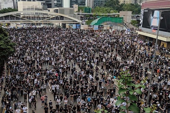 針對「反送中」訴求，香港爆發大規模集會遊行抗議。(圖／民間人權陣線 Civil Human Rights Front，以下同)