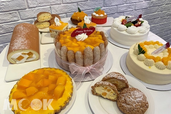 蛋糕甜點名店「亞尼克」今夏推出10款芒果系甜點。（攝影／MOOK景點家陳玟霖）