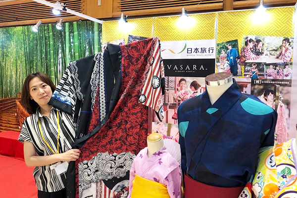 只要參加博覽會中的和服穿著講座即贈送”浴衣體驗券“，每日限定前50名(圖／日本觀光物產博覽會2019)
