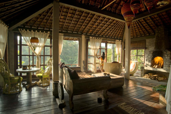 Villa內皆以峇里島當地傳統風格為陳設。
