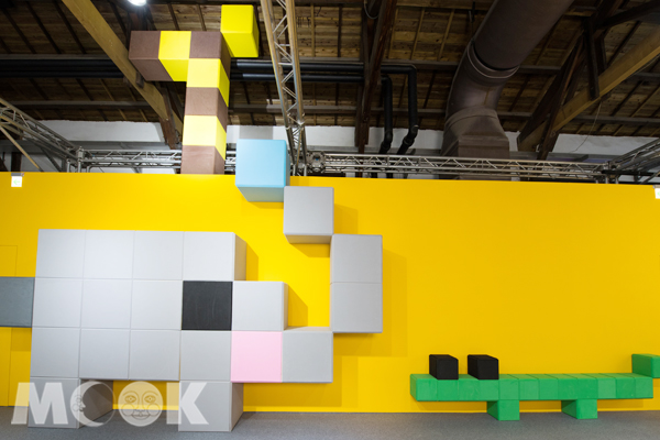 知名繪本《方塊動物園》大型裝置。(圖／JUSTLIVE 就是現場，以下同)