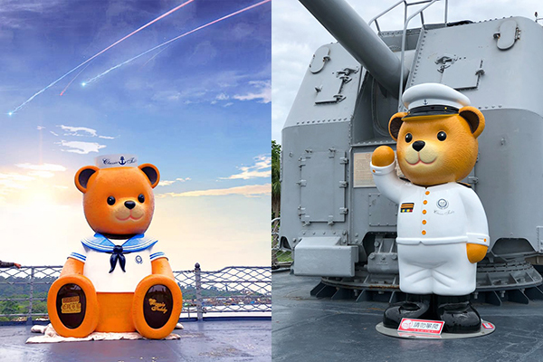 穿著水手服及海軍軍服的泰迪熊們，可愛又充滿海軍情境。
