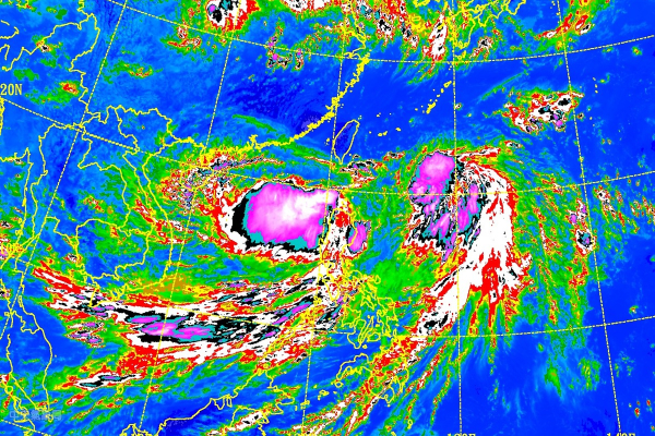 氣象局表示不排出雙颱影響台灣的可能。 (圖／中央氣象局)