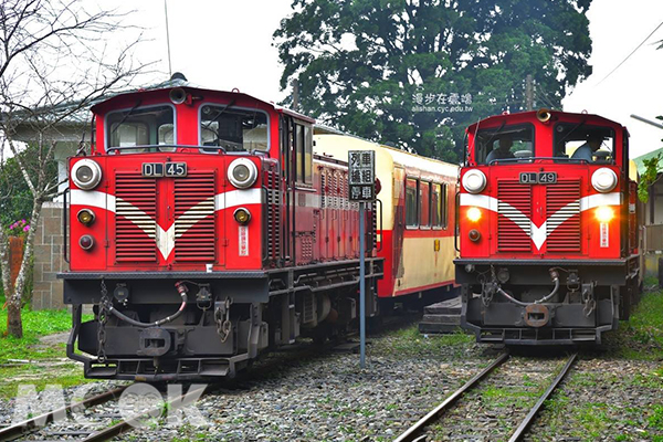 去年11月也有主題列車的活動，從竹崎檜木懷舊站房到奮起湖便當山城至水社寮咖啡列車。 (圖／漫步在雲端的阿里山)