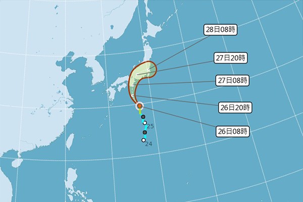 第6號颱風百合生成  赴日旅遊注意