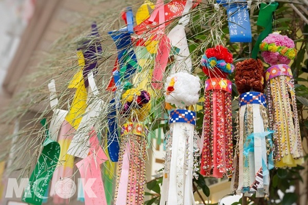 仙台七夕祭彩幡裝置藝術。（圖／微風南山）