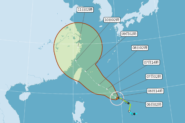 利奇馬增強為中颱！恐成今年首侵台颱風