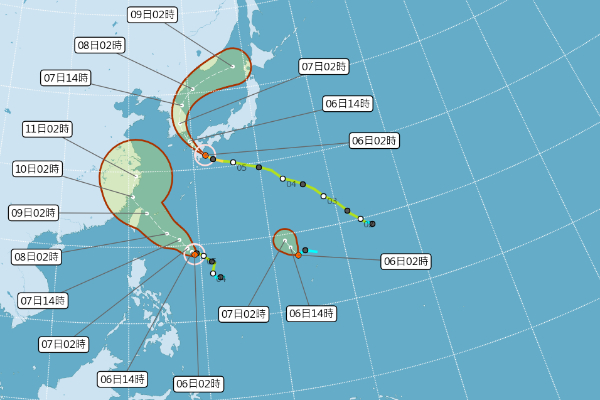 太平洋上的熱帶性低氣壓，將有可能成為今年第10號颱風。
