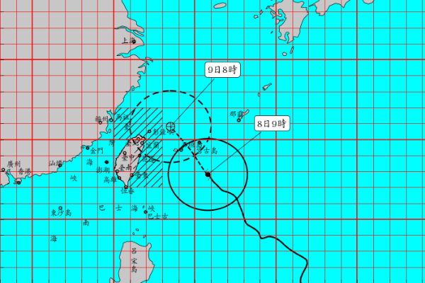 利奇馬颱風轉強颱陸警發布！北部東北部嚴防強風豪雨