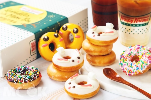 Krispy Kreme中秋小小圈繽紛月禮盒。(圖 ∕ Krispy Kreme)