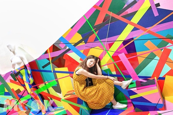 色彩繽紛的膠帶藝術展，視覺新體驗。(圖 ∕ see2girls)