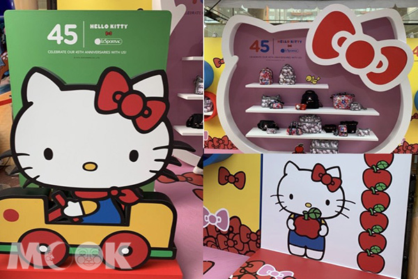 Hello Kitty 和LeSportsac一同歡慶45週年，推出聯名快閃店。(圖／景點家Asami)