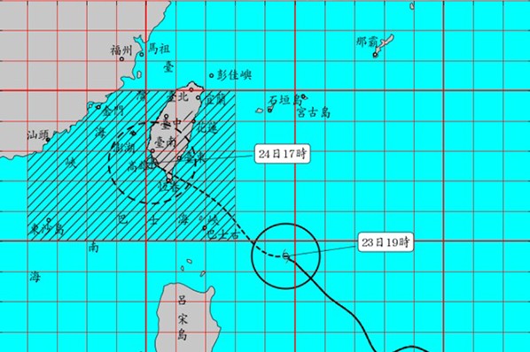 白鹿颱風陸警發布 停班停課注意列入警戒區