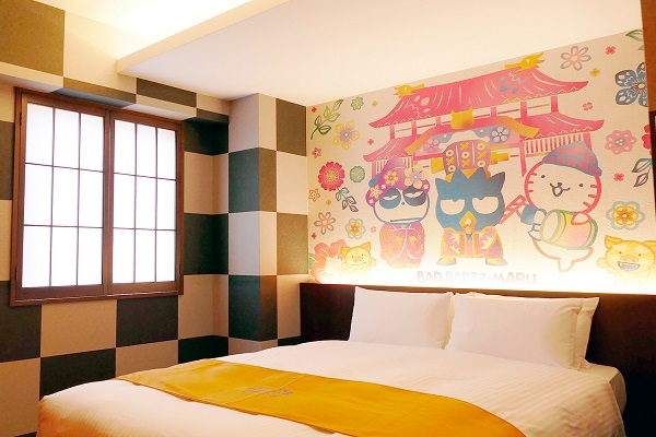 共有8個可愛的三麗鷗角色打造不同風格的房間。