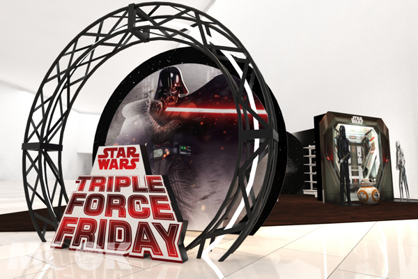 星際大戰FORCE FRIDAY 期間限定店。（圖／邁思娛樂，以下同）