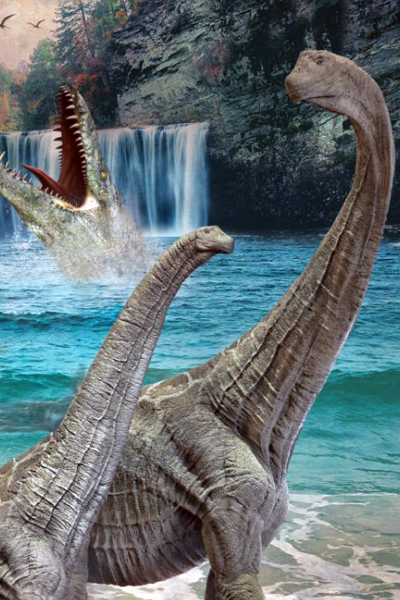 侏羅紀X恐龍水世界。（圖／寬宏藝術)
