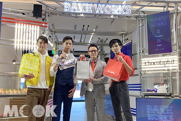 BAKE旗艦快閃店邀請四位型男走秀傳達四大品牌甜點魅力。(圖／景點家Asami)