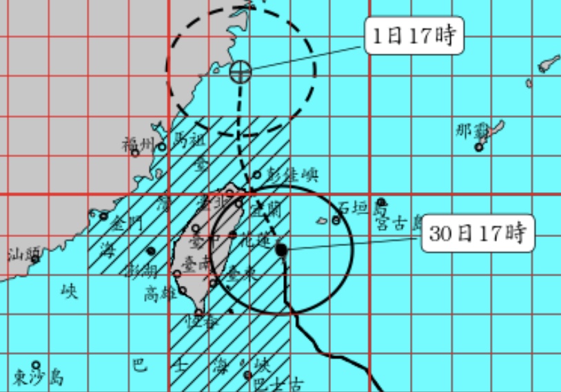 米塔颱風逼近影響範圍擴大！週二停班停課受關注
