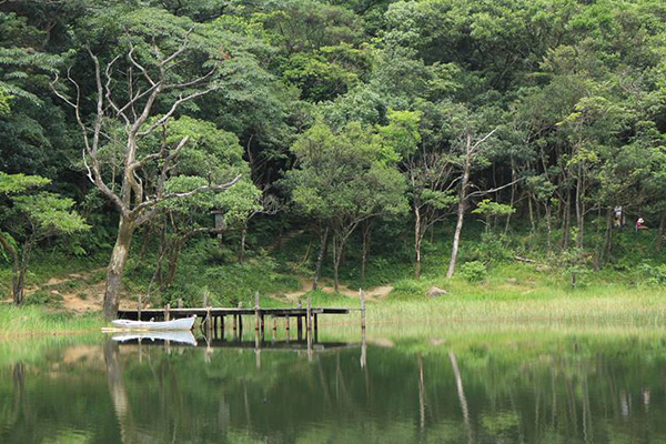 遺世獨立的夢湖，時間好似靜止於此。 (圖／新北市政府)