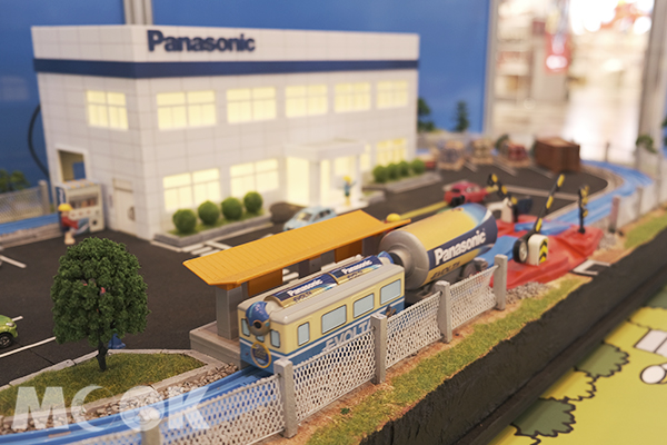 Panasonic超萌主題列車場景。