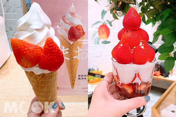 9 Palette Parlor推出「草莓系列」甜點飲品，不用搭飛機就可以吃到日本草莓甜點的魅力。（圖／景點家張盈盈，以下同)