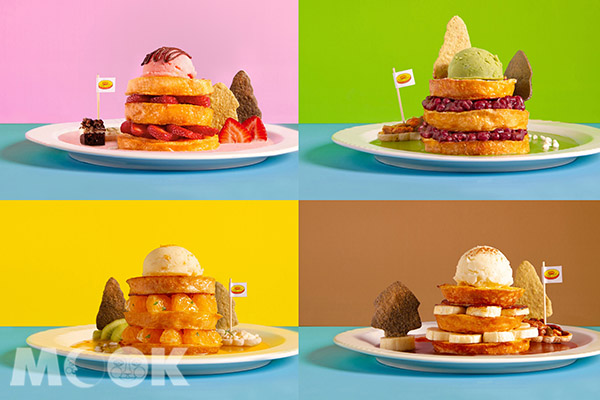 好丘期間限定「小島鬆餅店」推出4款風情各異、美味獨具的小島鬆餅。