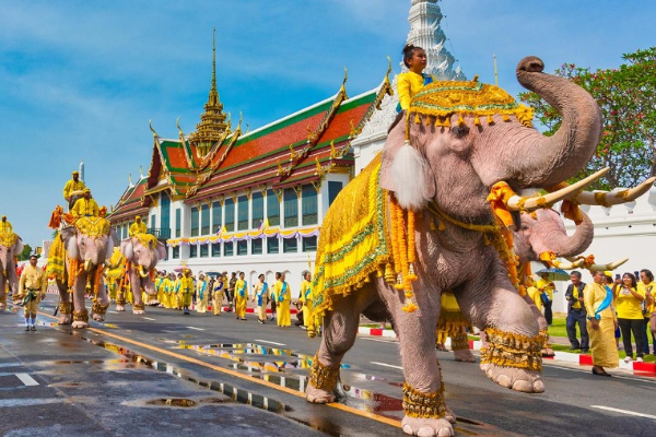 泰國節慶大象。