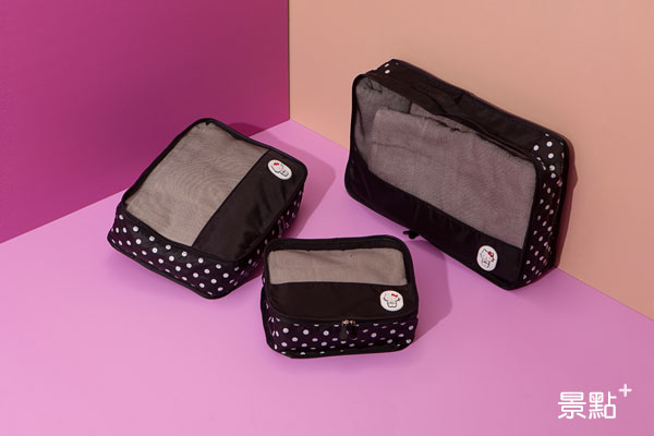 超級卡哇伊的Hello Kitty跆拳道系列-衣物收納3件組，原價800元，鑽石預購價599元。