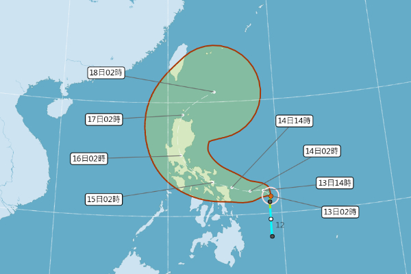 今年首颱黃蜂生成！山區注意午後雷陣雨