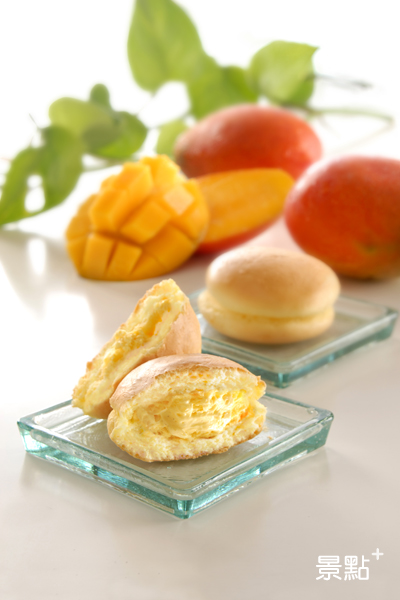 北海道泡芙蛋糕-芒果奶霜。