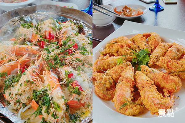 水明漾餐點結合了屏東在地食材，活蝦料理亦使用當天現撈泰國蝦。 (圖／charline_wang_foodie_life)