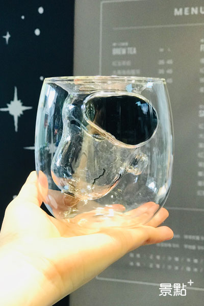 史努比雙層玻璃杯。