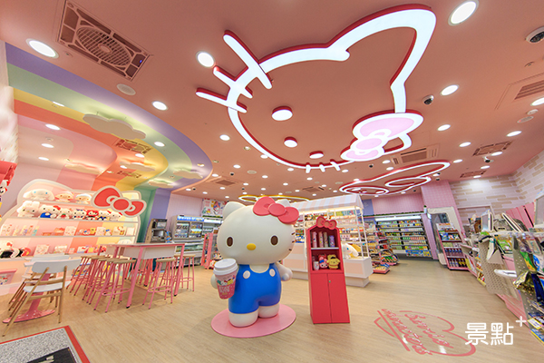 全球首間Hello Kitty小7！必拍三麗鷗明星絨毛牆萌到翻