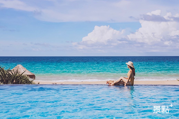 墾丁夏都沙灘酒店坐擁水天一色的無邊際泳池 (圖／hsingfang20，以下同)