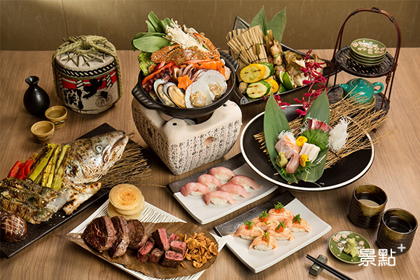 彩日本料理豐富的自助餐。（圖／台北君悅酒店）