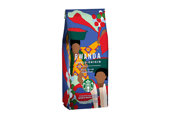 盧安達咖啡豆，帶出咖啡豆本身檸檬、萊姆的味道，冰熱品嚐皆適宜。