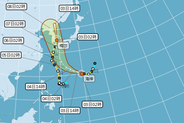 颱風路徑潛勢預報