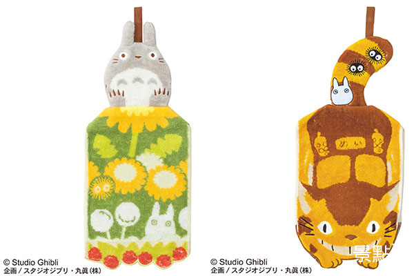 開幕限定商品，龍貓系列「娃娃形擦手掛巾」。( 圖／橡子共和國 © Studio Ghibli )