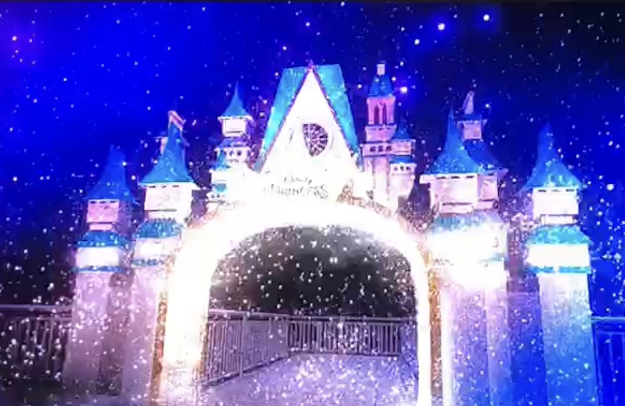 萬坪公園迪士尼公主夢幻城堡示意圖。
