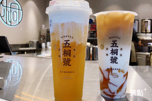 五桐號招牌奶霜與奶茶人氣高也是客人喜愛打卡的飲品。（圖 / 景點家張盈盈，以下同）