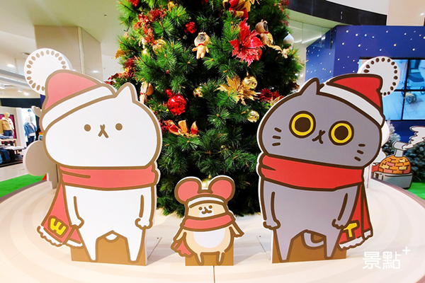 Global Mall獨家合作反應過激的貓推出「貓村耶誕節系列」限定圖案及耶誕貓村。