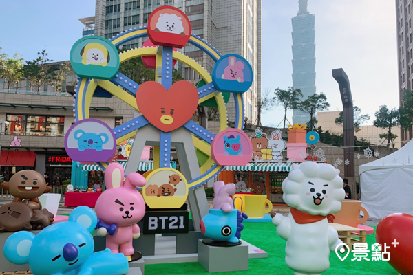 2020冬季全台最「萌」LINE FRIENDS Carnival 派對時光。（圖 / 景點家陳玟霖，以下同）