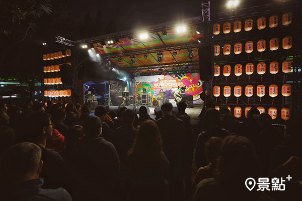 周末音樂祭分為艋舺、龍山兩大舞台。