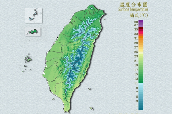 溫度分布圖。